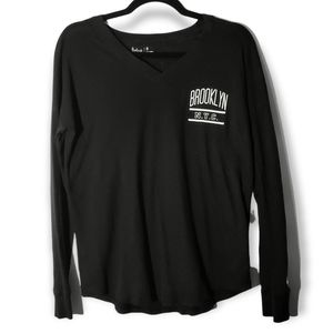 Juniors Girls Crew Neck Long Sleeve Black T-Shirt by Flirtitude | 3/$15